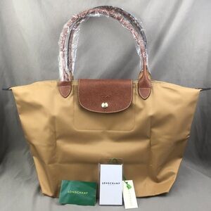 Longchamp Le Pliage Original Large Shoulder Nylon Bag Tote IN Camel